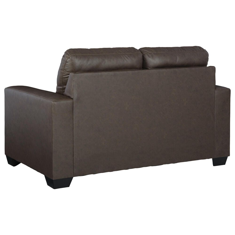 Ashley Barlin Mills Stationary Sofa and Loveseat Set in Umber, , large