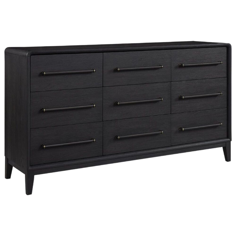Sterling Timber Elure 5 Piece King Waterfall Panel Bedroom Set in Peppercorn, , large