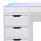 Impressions Vanity RGB Light Vanity and Mirror without Seat in White, , large
