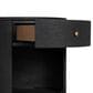 Four Hands Amelia Oval 1 Drawer Nightstand in Black, , large