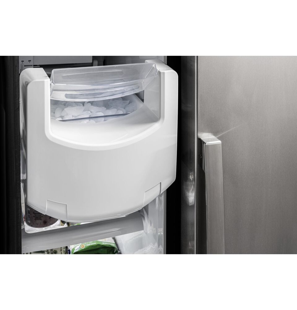 GE Profile 25.3 Cu. Ft. Side-by-Side Refrigerator in Fingerprint Resistant Stainless Steel, , large
