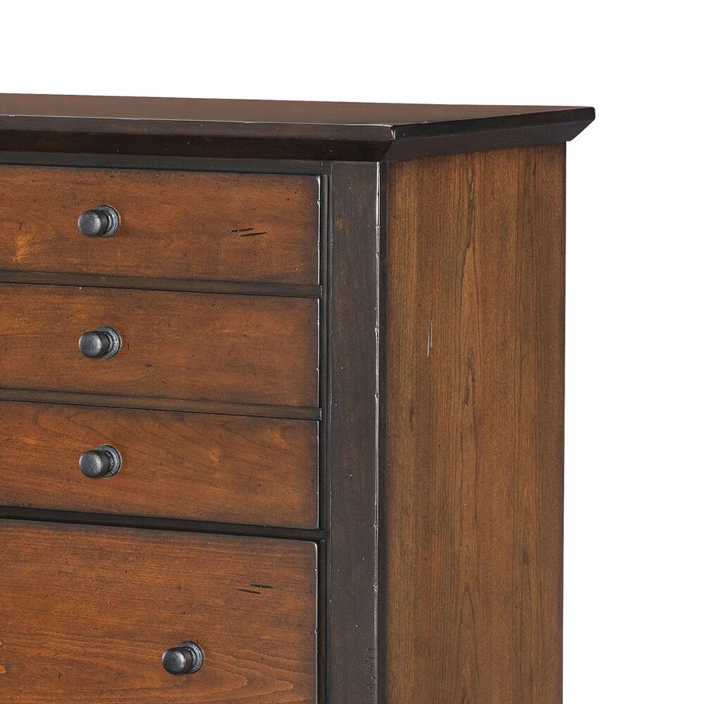 Legacy Classic Fenmore 4-Piece Queen Panel Bedroom Set in Mocha and Distressed Cherry, , large