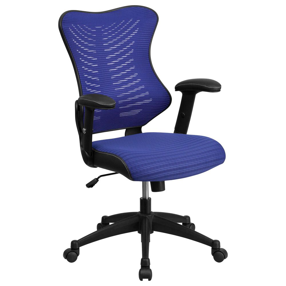 Flash Furniture Executive Swivel Chair in Blue, , large