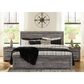 Ashley Bronyan King Panel Bed in Dark Gray, , large