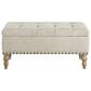 OSP Home Woodbury Storage Bench in Light Natural, , large