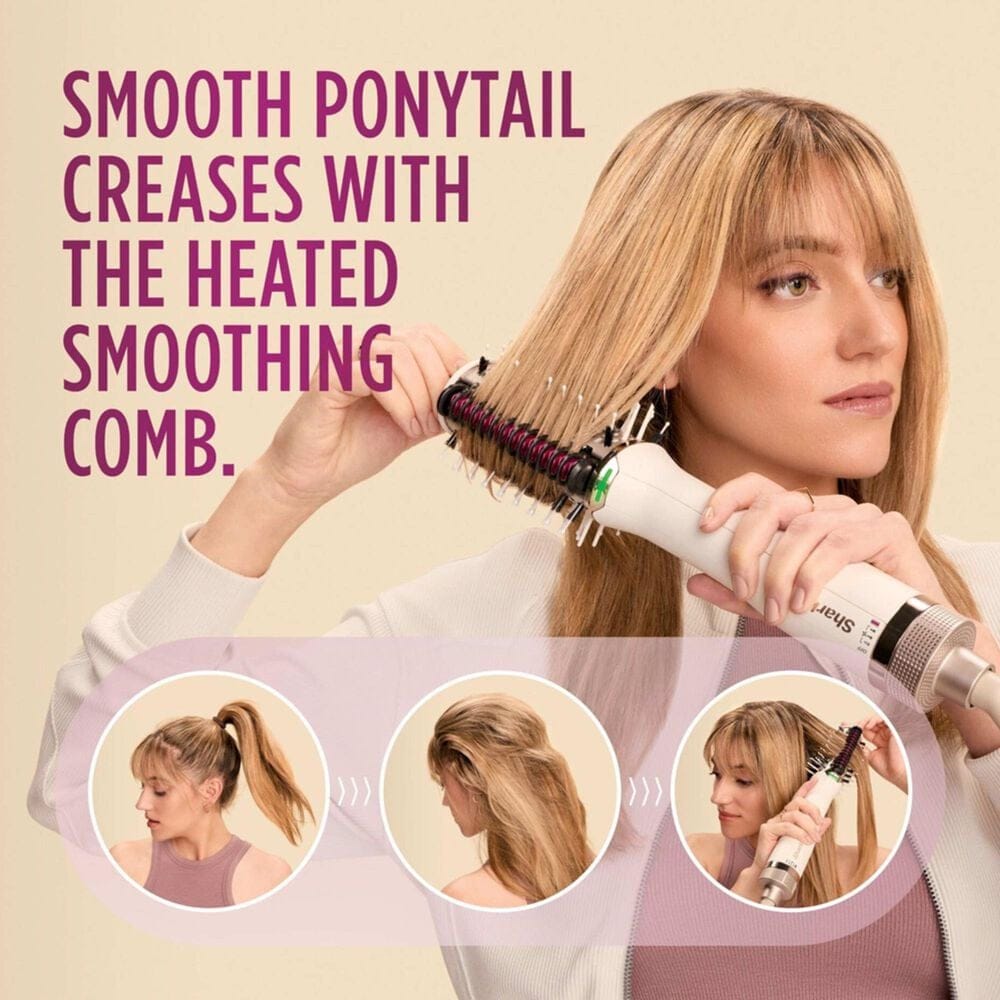 Shark SmoothStyle Heated Comb and Blow Dryer Brush in Silk, , large