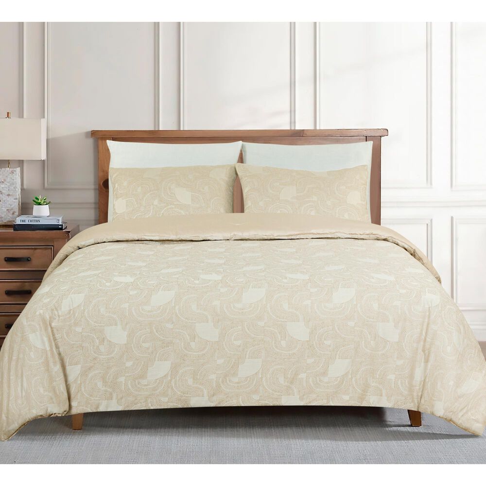 Ann Gish Lugano 3-Piece Queen Comforter Set in Sandstone, , large