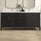 James Martin Vanities Myrrin 72" Vanity in Carbon Oak with Single Hole 3 cm White Zeus Quartz Top & Backsplash, , large