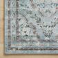 Rifle Paper Co Crafted by Cloth and Company Courtyard 8"6" x 11"6" Chateau Blue Area Rug, , large
