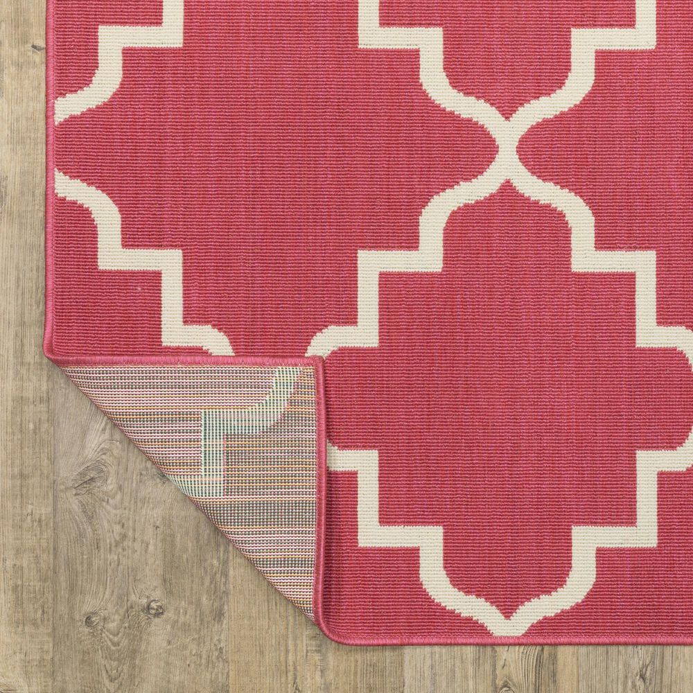 Oriental Weavers Havana Pink and Ivory 9'10" x 12'10" Indoor/Outdoor Area Rug, , large