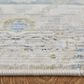 Feizy Melrose 5" x 7"6" Ivory and Green Area Rug, , large