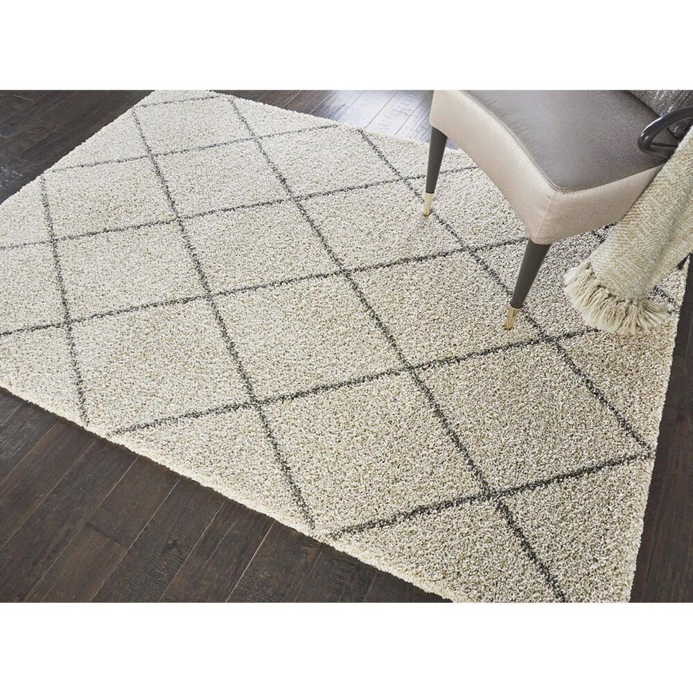 Nourison Brisbane BRI03 8&#39;2&quot; x 10&#39; Cream Area Rug, , large