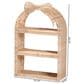 Baxton Studio Creusa 3-Tier Arched Wall Shelf in Natural Brown, , large