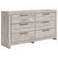 Ashley Broachmyn Queen Bed with Dresser, Chest, and Two Nightstands in Light Gray, , large