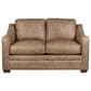 Hickorycraft Leather Stationary Loveseat in Winslow, , large