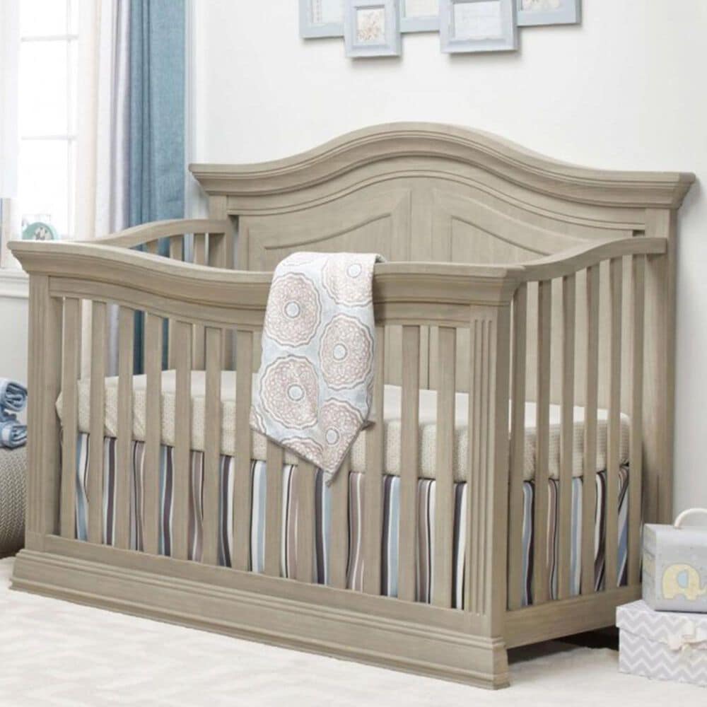 Sorelle Furniture Providence 2 -Piece Nursery Set with 4- In- 1 Crib and Dresser in Heritage Fog, , large