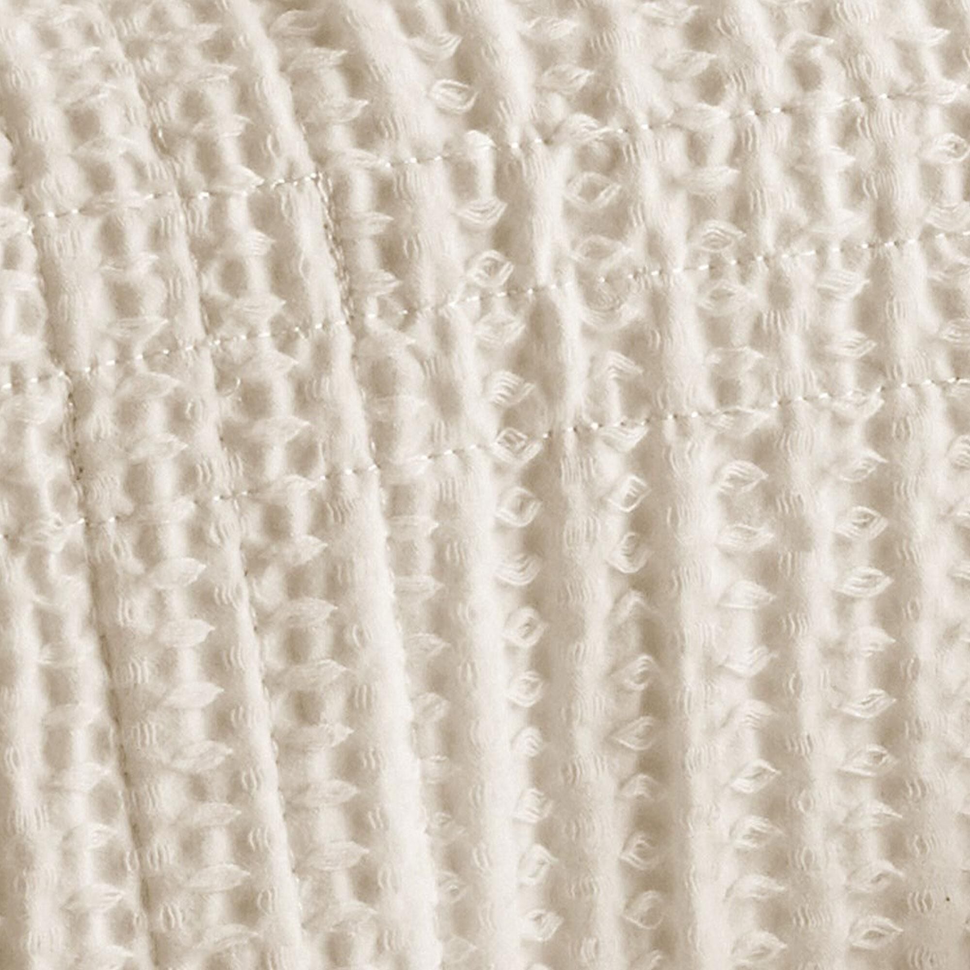 Levtex Cloud Waffle 3-Piece King Quilt Set in Undyed Cream