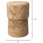 Splendor Living Walden Wood Side Table in Brown, , large