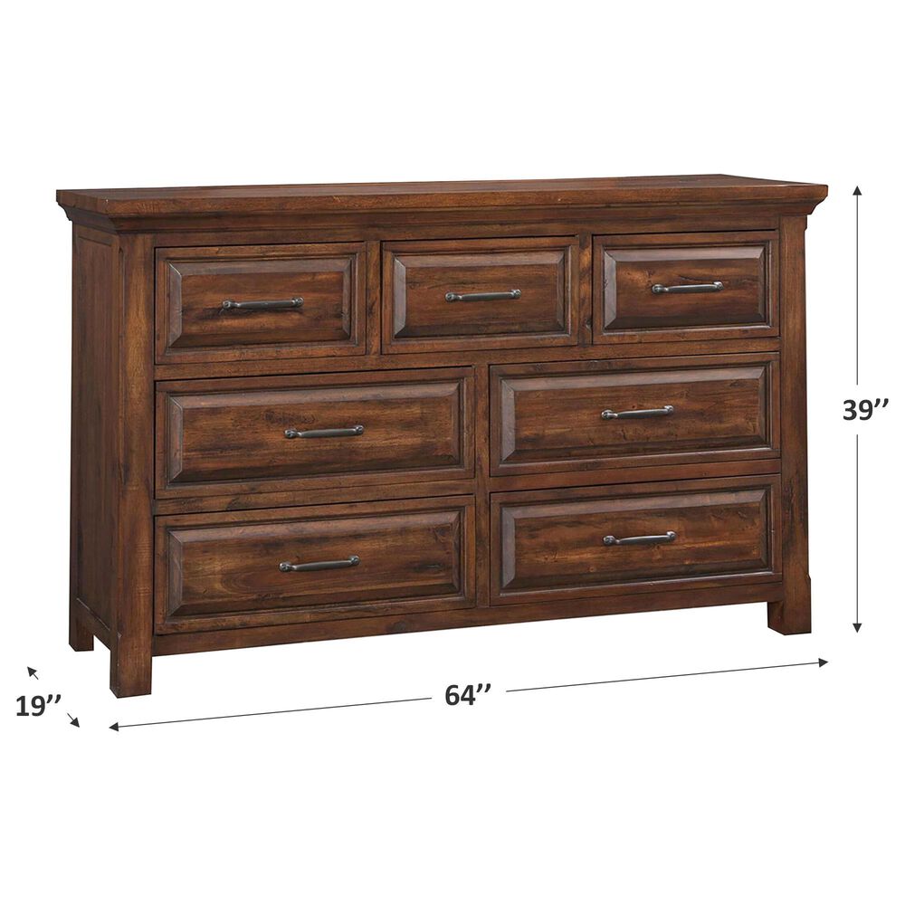 Napa Furniture Design Hill Crest 7-Drawer Dresser in Dark Chestnut, , large
