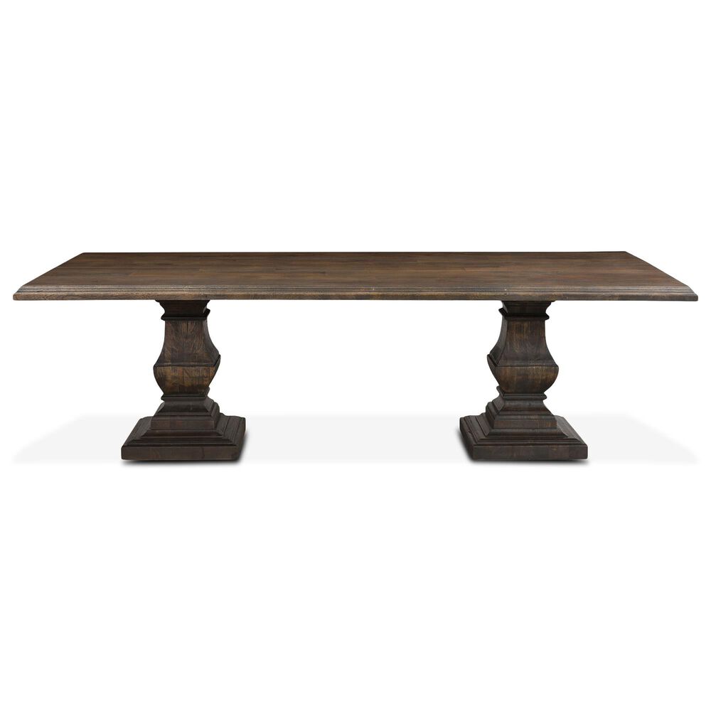 Home Trends &amp; Design Nimes 98&quot; Rectangular Dining Table in Weathered Mango - Table Only, , large