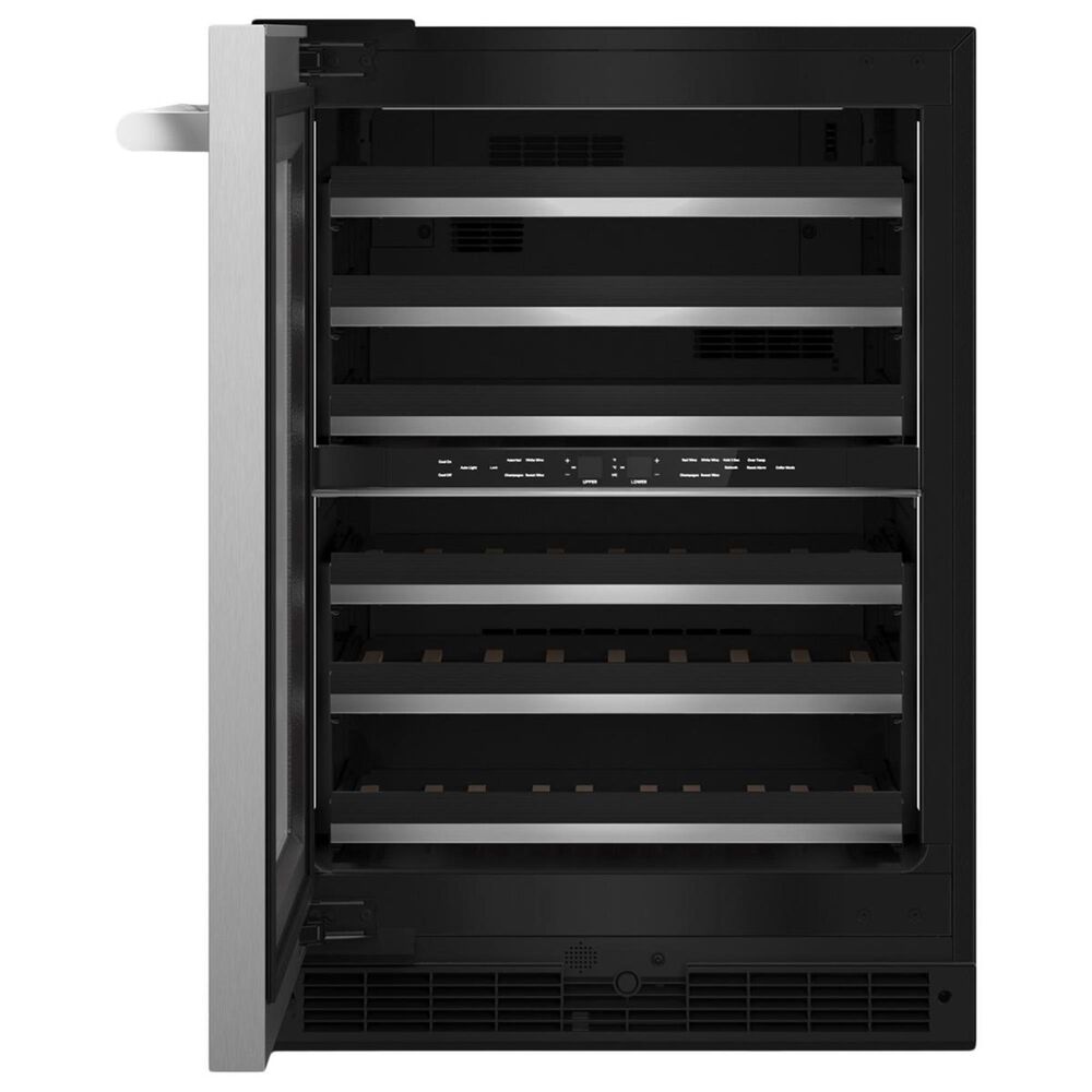 JennAir RISE 24&quot; Left Swing Built-In Under Counter Wine Cellar in Stainless Steel, , large