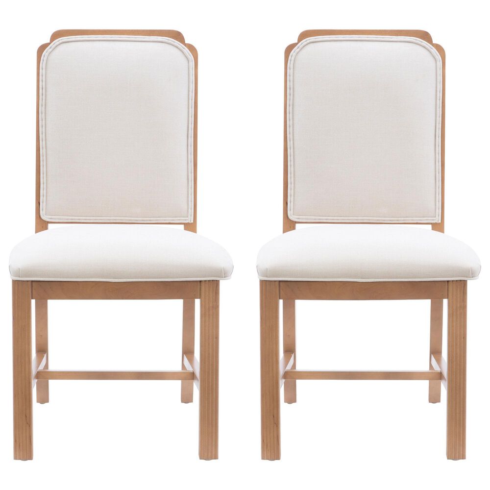 Linon Home Decor Jolene Side Chair in Brown (Set of 2), , large