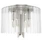 Hunter Gatz 4-Light Flush Mount in Brushed Nickel, , large