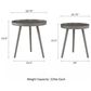 Timberlake Lavish Home 2-Piece End Table in Slate Gray, , large