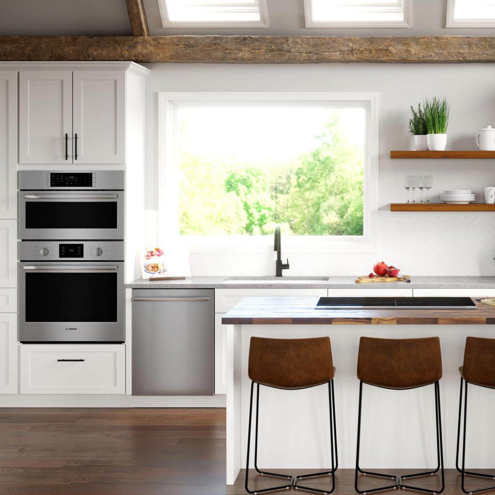 Bosch 500 series microwave wall oven combo discount