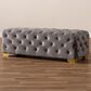 Baxton Studio Avara Bench Ottoman in Gray, , large