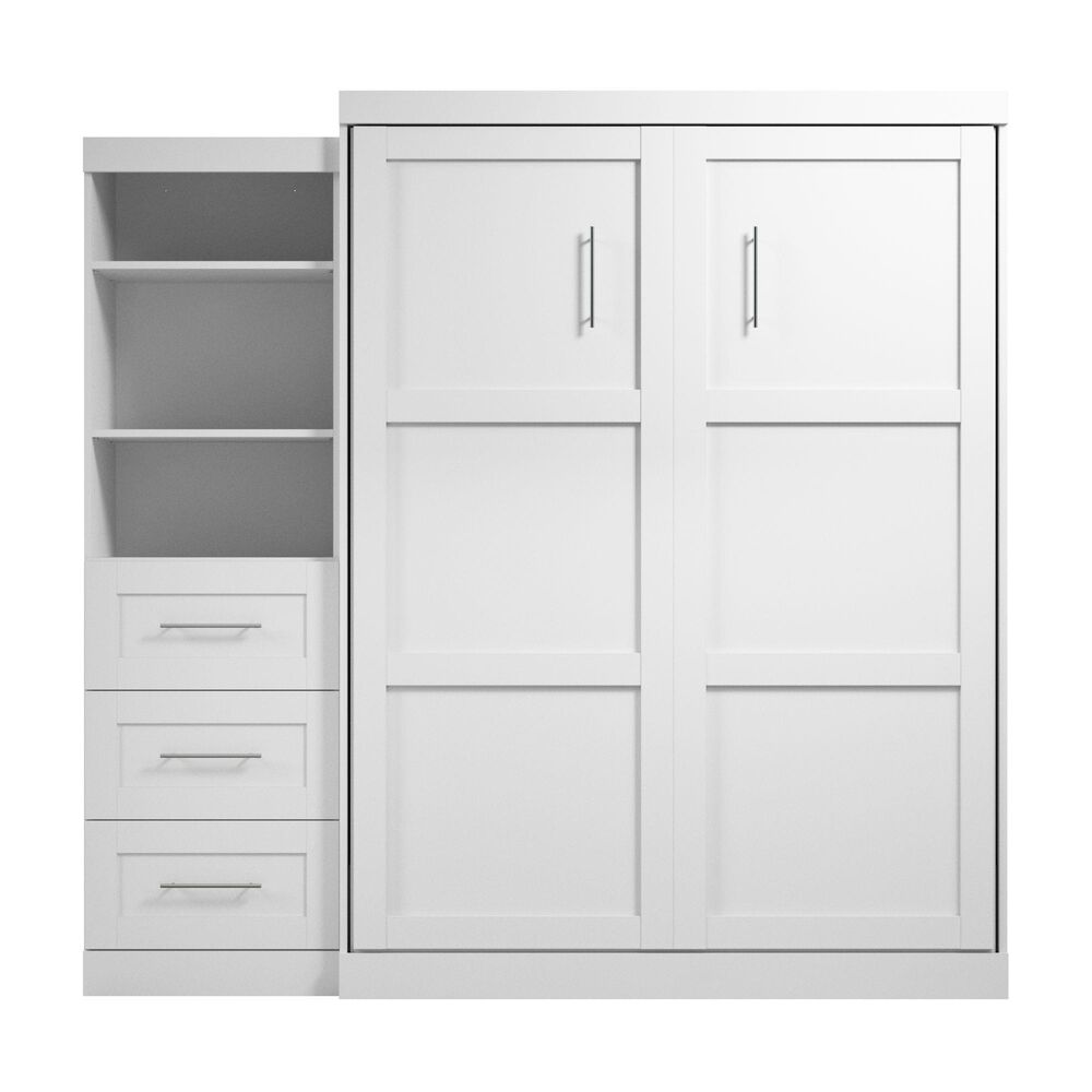 Bestar Pur 90&quot; Queen Wall Bed Kit In White, , large
