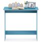 HOMLUX Modern Computer Desk in Light Blue and White, , large