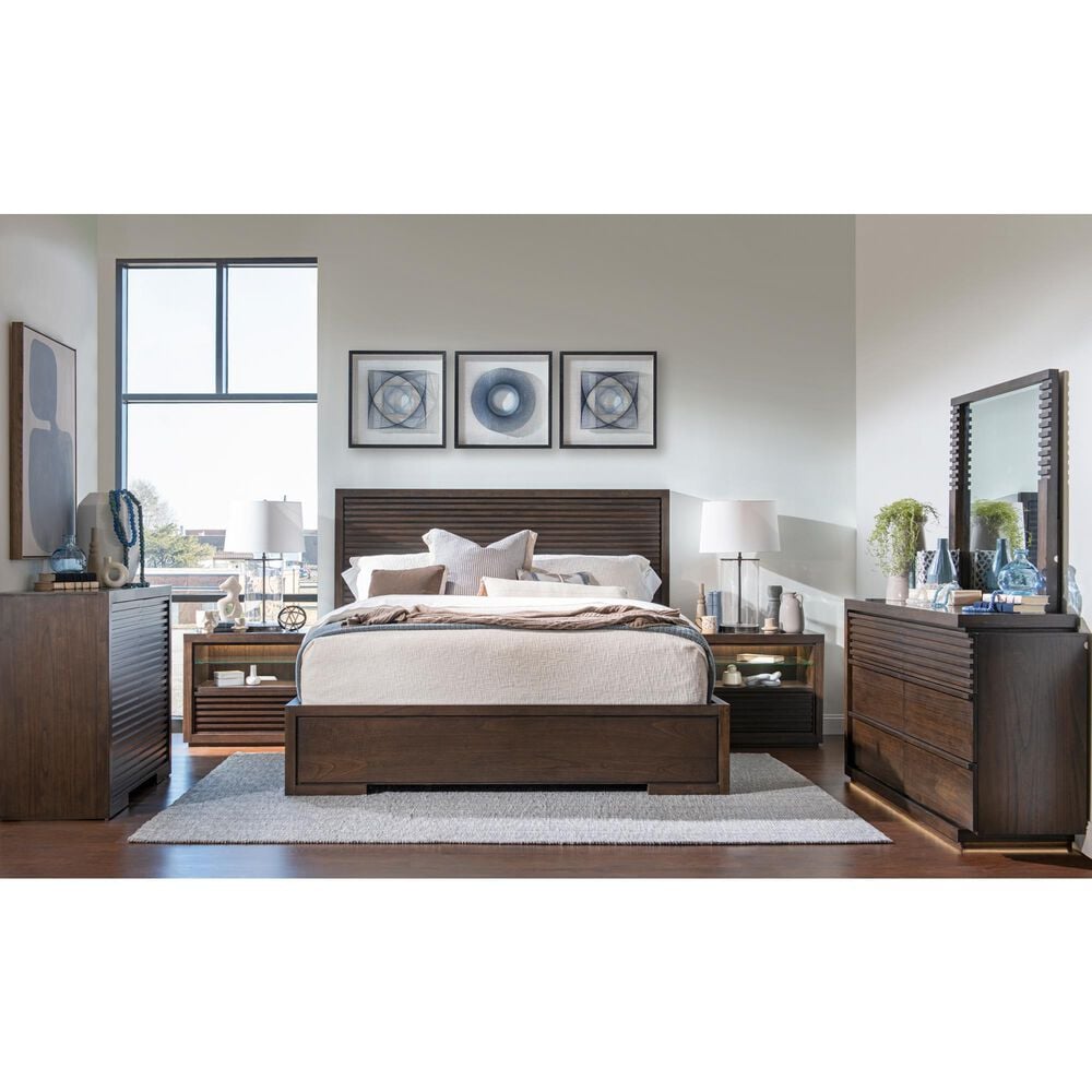 Legacy Classic Architect 1-Drawer Nightstand in Onyx with LED Light and AC/USB Ports, , large