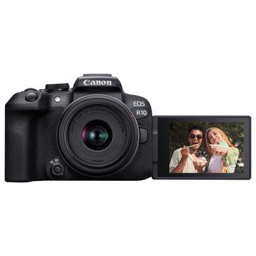 Canon EOS R10 Mirrorless Camera with 18-45mm Lens in Black, , large