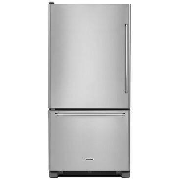 KitchenAid 22.07 Cu. Ft. Full Depth Bottom Mount Refrigerator in Stainless Steel, , large