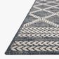 Loloi II Rainier RAI-05 5"3" x 7"7" Denim and Ivory Indoor/Outdoor Area Performance Rug, , large