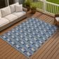 Dalyn Rug Company Soft Essentials Chevron Denim 9" x 12" Area Rug, , large