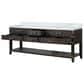 Lexora Home Norwalk 84" Double Bathroom Vanity in Brown Oak with White Carrara Marble Top and Rectangle Sink, , large