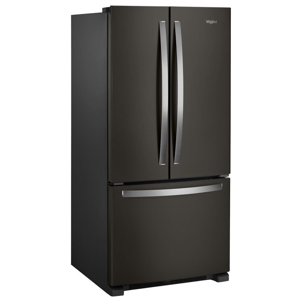 Whirlpool 22.1 Cu. Ft. Freestanding French Door Refrigerator in Black Stainless Steel, , large