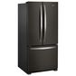 Whirlpool 22.1 Cu. Ft. Freestanding French Door Refrigerator in Black Stainless Steel, , large