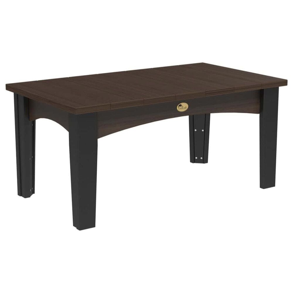 Amish Orchard Island Coffee Table in Brazilian Walnut and Black, , large