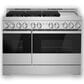JennAir 48" Gas Professional Range with Chrome-Infused Griddle in Black Glass, , large
