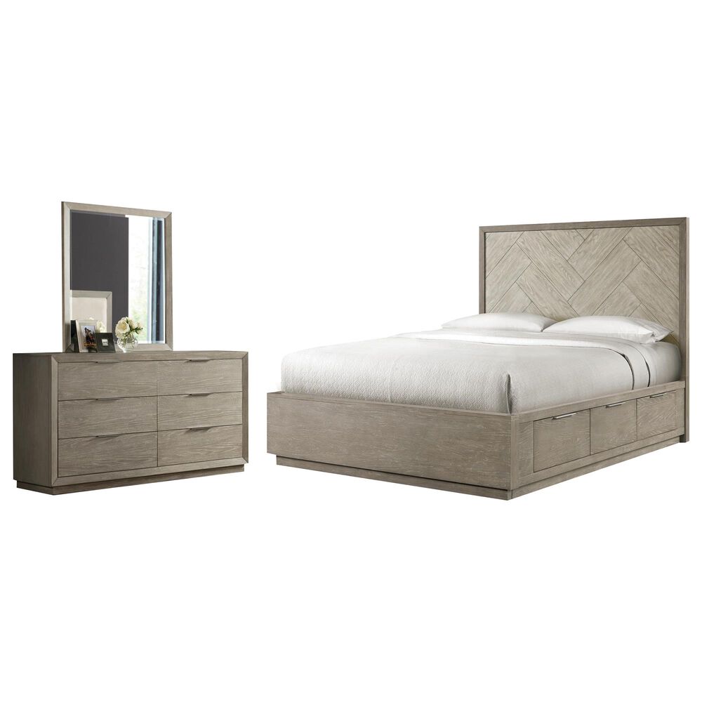 Shannon Hills Zoey 3 Piece King Single Storage Bedroom Set in Urban Gray, , large