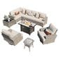HOMLUX 10-Piece Modular Patio Conversation Set in Denim Beige, , large