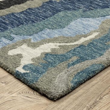 Oriental Weavers Kipton 5" x 8" Blue Area Rug, , large