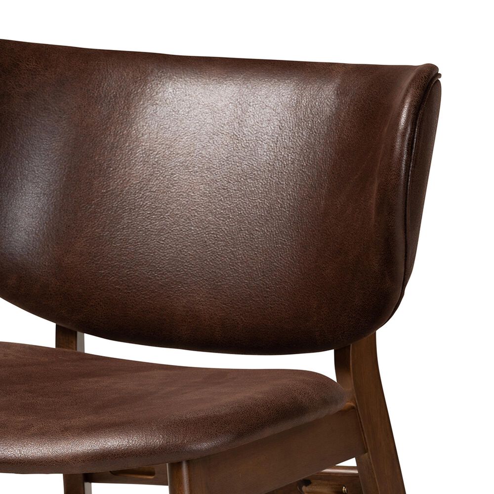 Baxton Studio Marcos Accent Chair in Dark Brown, , large