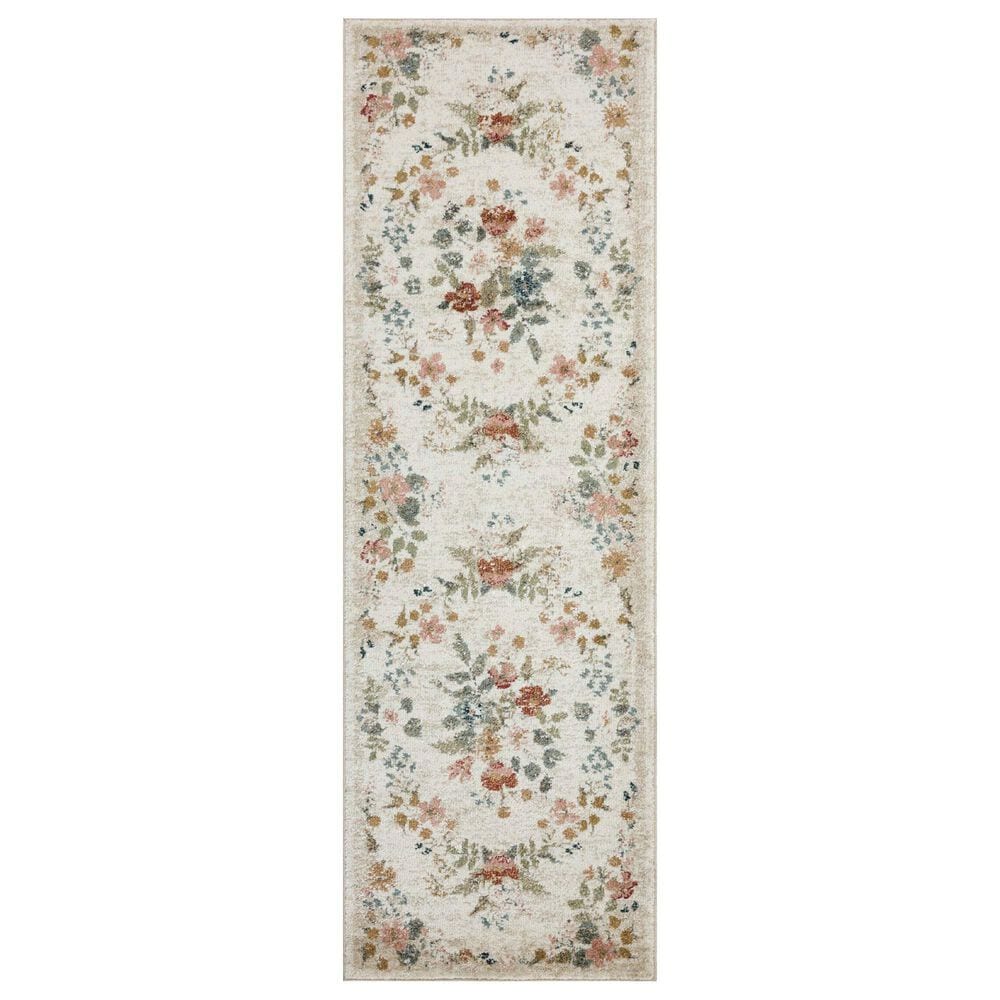 Rifle Paper Co. x Loloi Laurel Strawberry Fields 2"8" x 10" Cream Runner, , large
