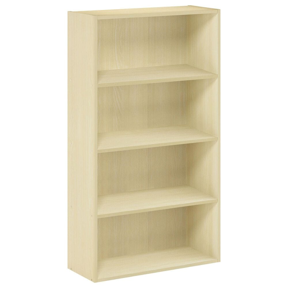 HOMLUX 4-Tier Open Shelf Bookcase in Steam Beech, , large