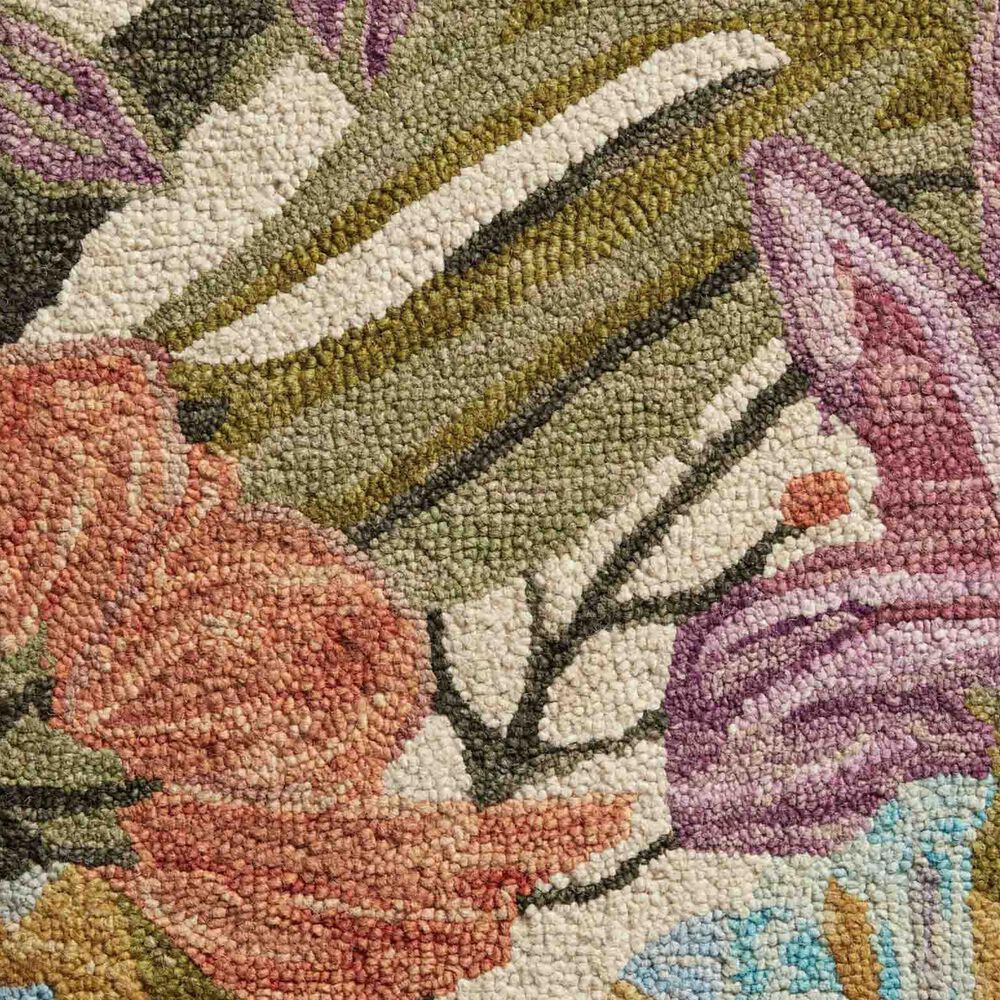 Loloi Belladonna 2&#39; x 5&#39; Ivory and Multicolor Runner, , large