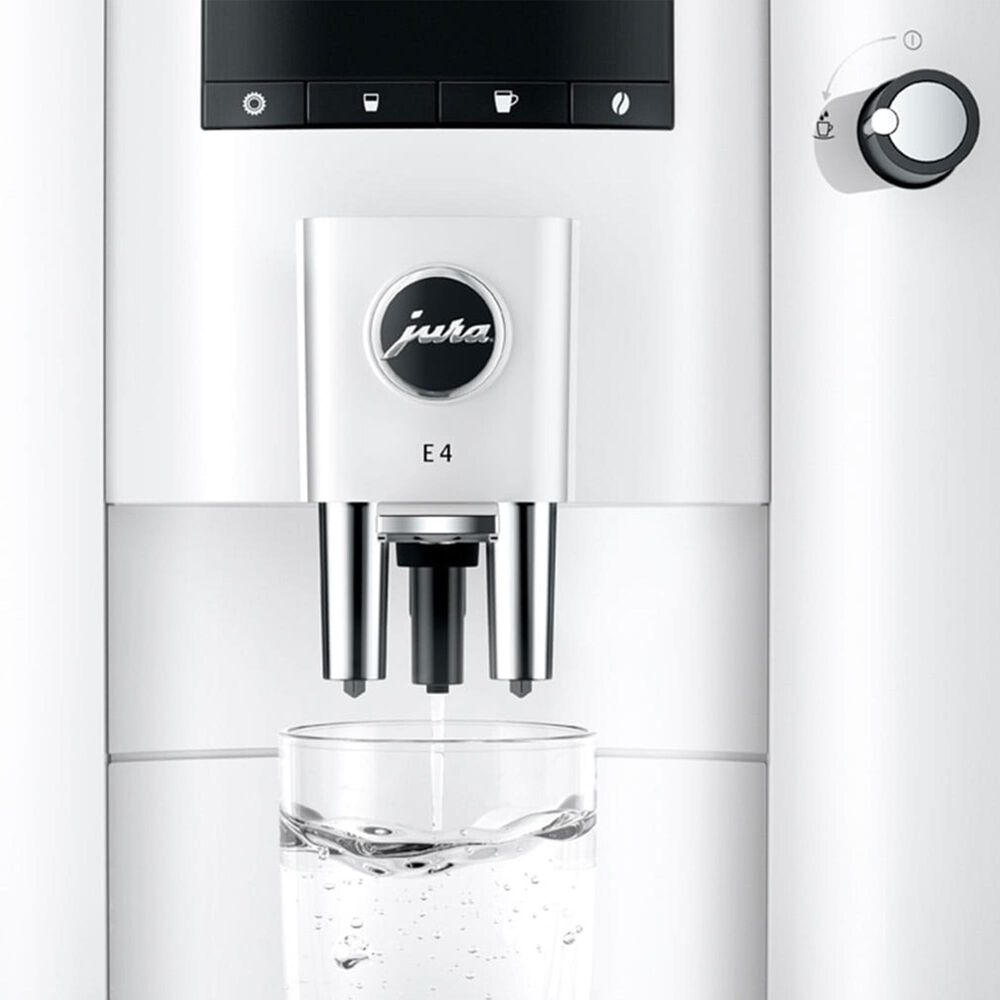 Jura E4 64 Oz Automatic Coffee Machine in Piano White, , large